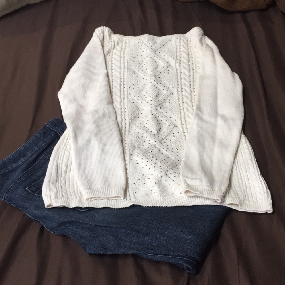 Whbm sparkle sweater